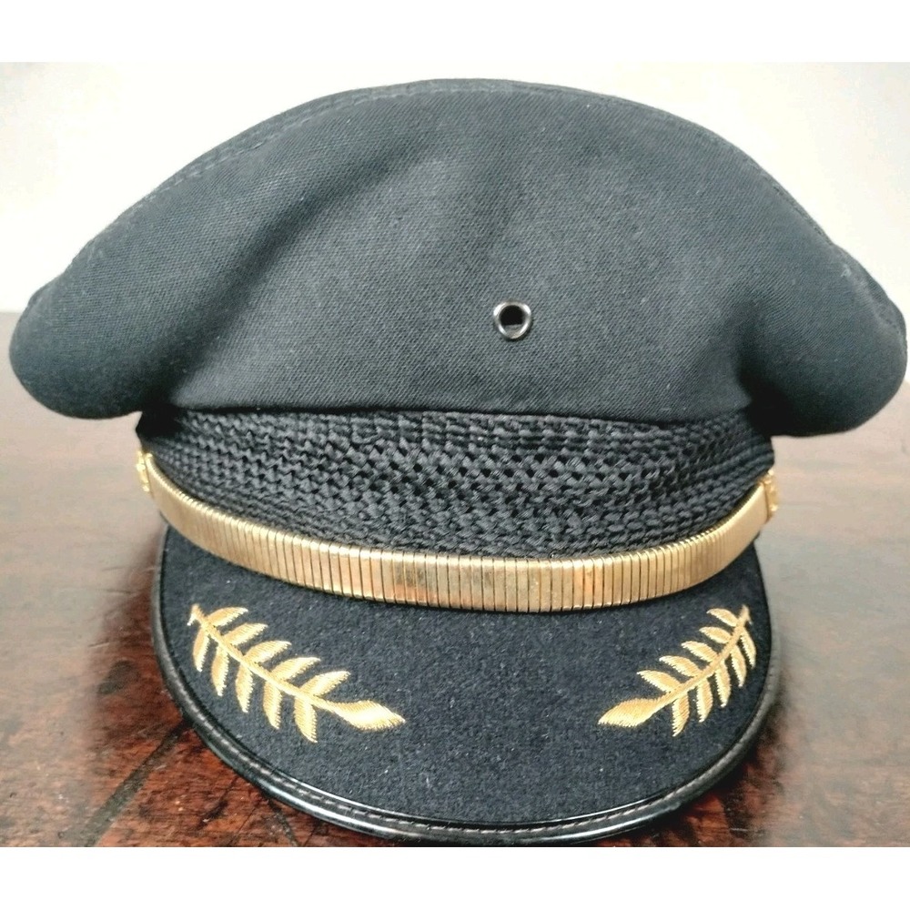 Vintage Superior Uniform Cap Co Delta Air Lines Pilot Captain Hat Uniform Visor